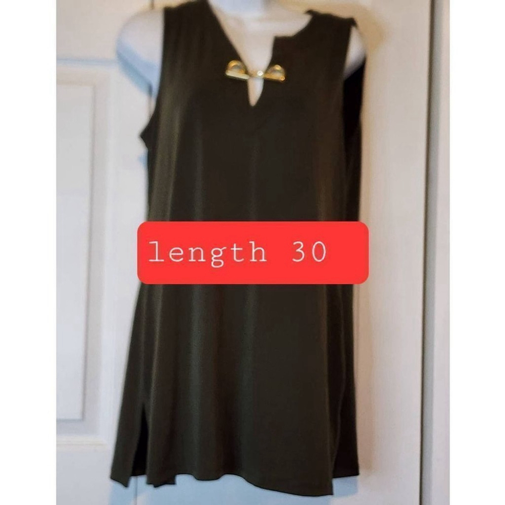 Michael Kors Sleevless Olive Blouse - Picture 7 of 7